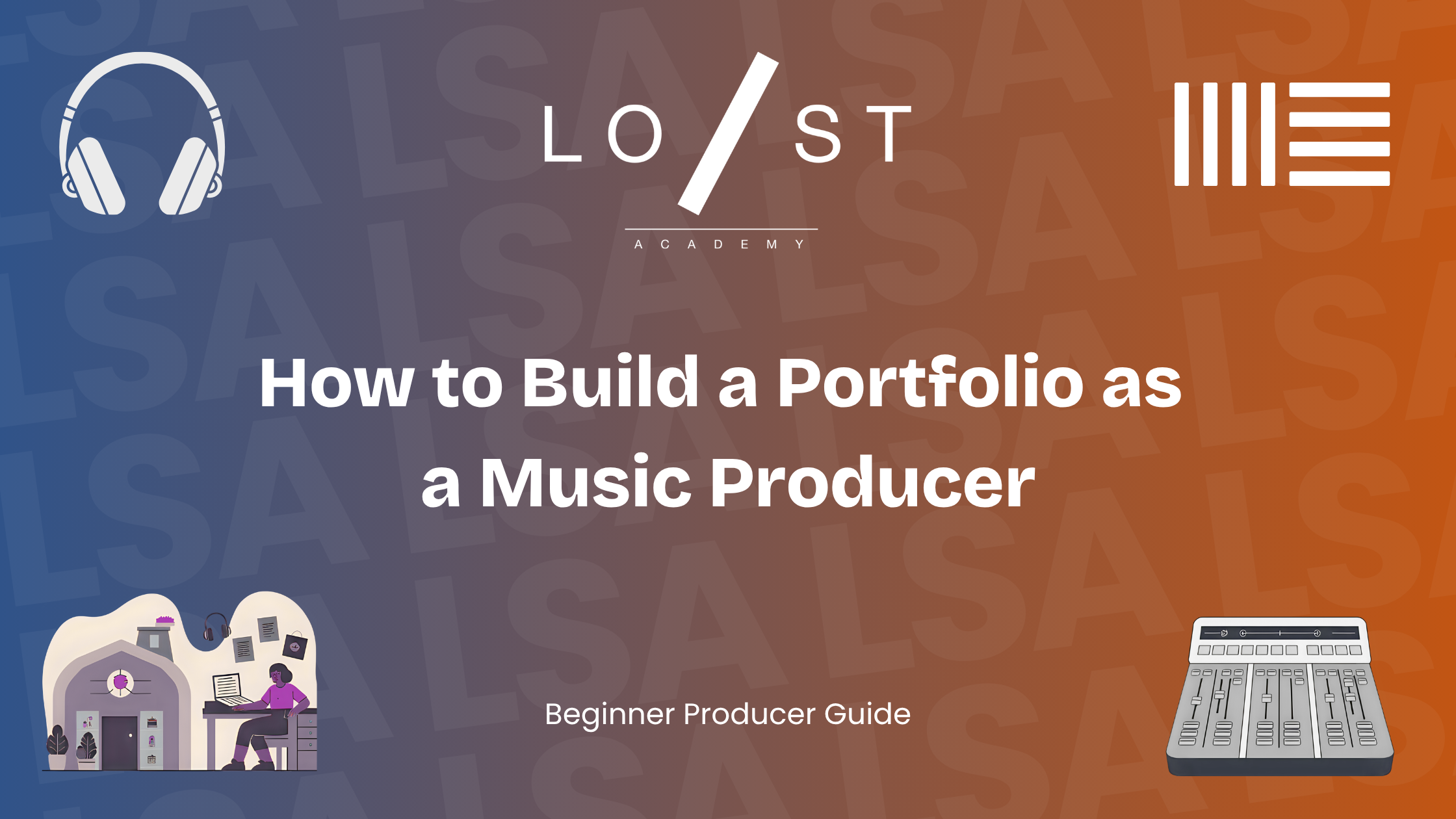 How to build a portfolio as a music producer.