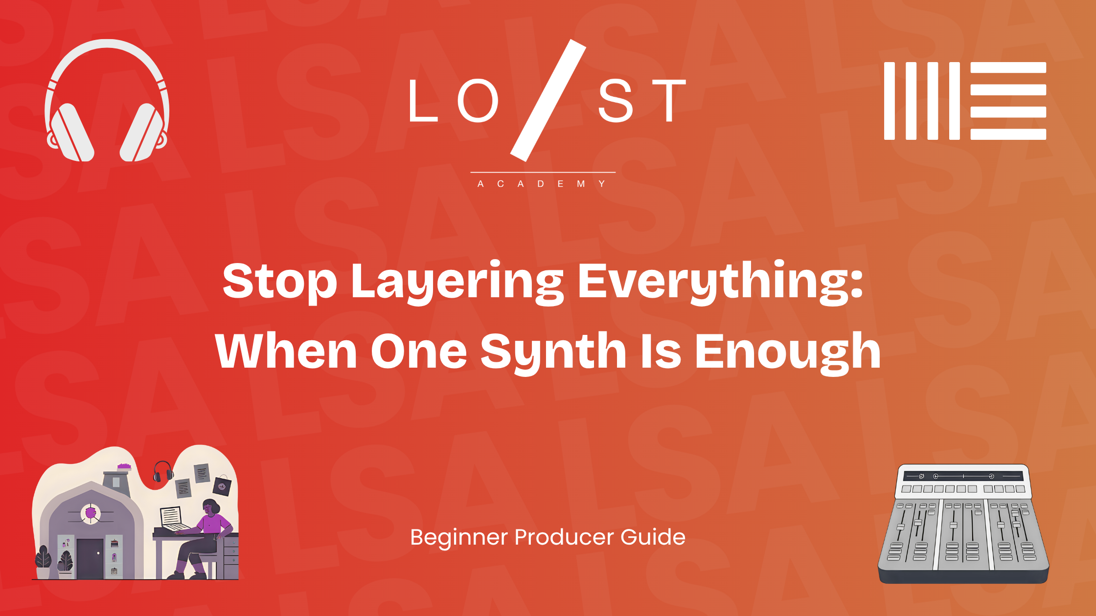Stop layering everything: when one synth is enough.